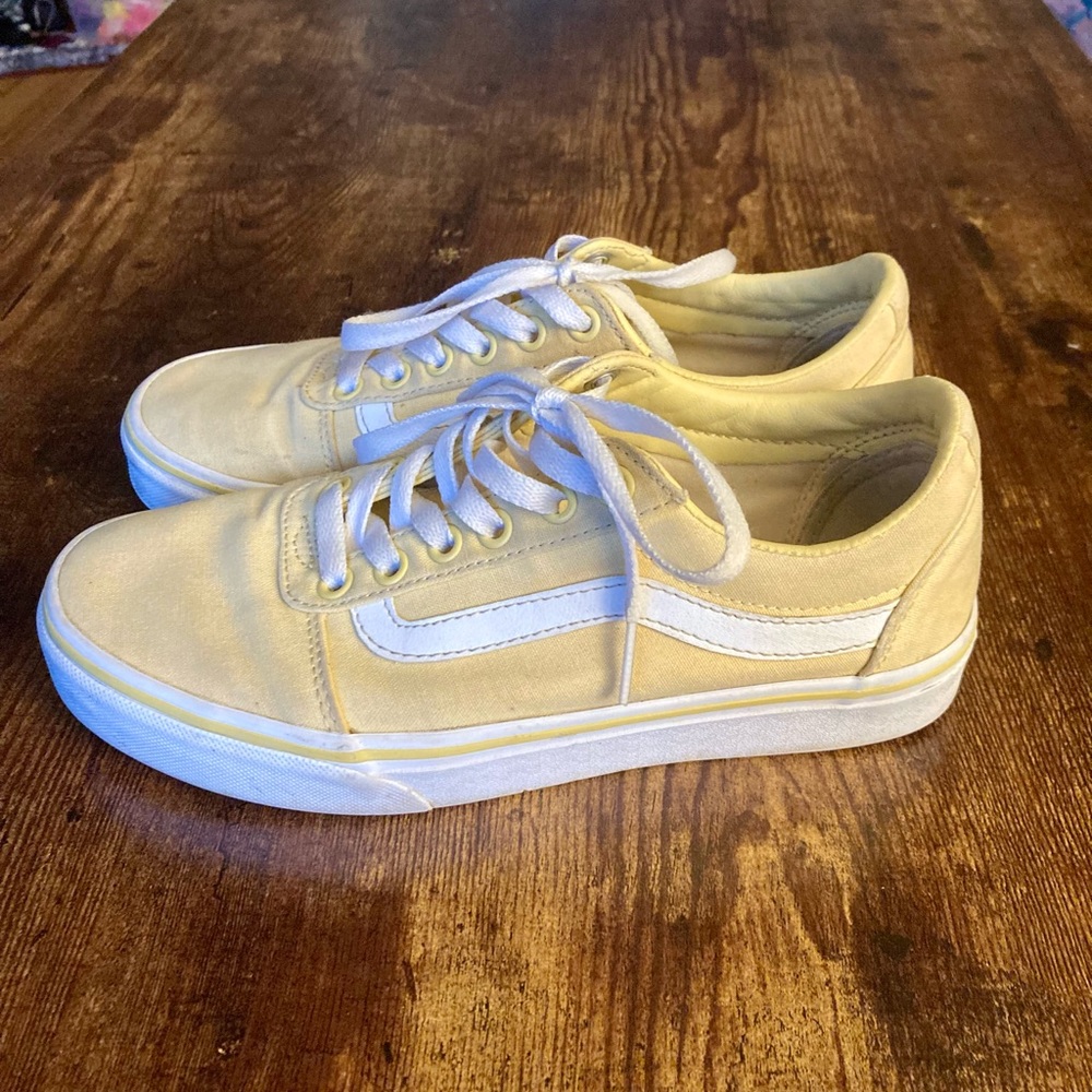 Pastel Yellow Vans